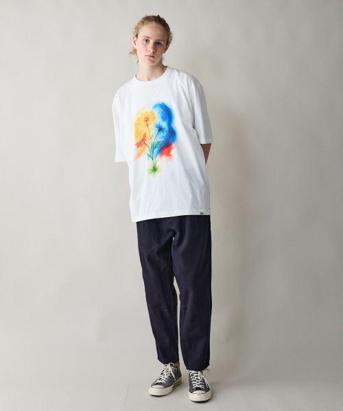 rehacer(レアセル)の「rehacer : Color Surge Relax Fit T-shirt / カラーサージ リラックス フィットTシャツ(Tシャツ/カットソー・メンズ・ブルー/ベージュ/ホワイト・SMALL/MEDIUM/LARGE/X-LARGE)」の17枚目の写真