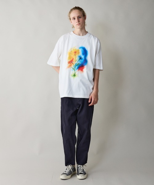 rehacer(レアセル)の「rehacer : Color Surge Relax Fit T-shirt / カラーサージ リラックス フィットTシャツ(Tシャツ/カットソー・メンズ・ブルー/ベージュ/ホワイト・SMALL/MEDIUM/LARGE/X-LARGE)」の16枚目の写真