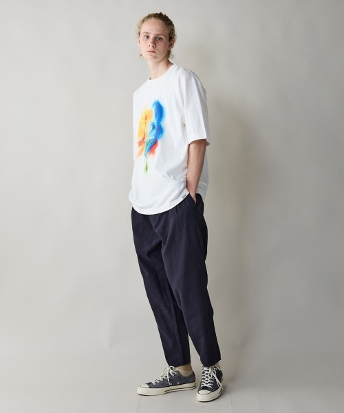 rehacer(レアセル)の「rehacer : Color Surge Relax Fit T-shirt / カラーサージ リラックス フィットTシャツ(Tシャツ/カットソー・メンズ・ブルー/ベージュ/ホワイト・SMALL/MEDIUM/LARGE/X-LARGE)」の15枚目の写真