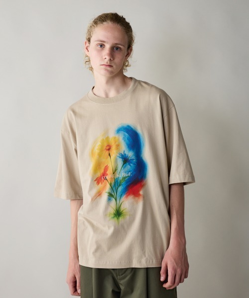 rehacer(レアセル)の「rehacer : Color Surge Relax Fit T-shirt / カラーサージ リラックス フィットTシャツ(Tシャツ/カットソー・メンズ・ブルー/ベージュ/ホワイト・SMALL/MEDIUM/LARGE/X-LARGE)」の12枚目の写真