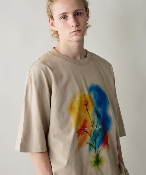 rehacer(レアセル)の「rehacer : Color Surge Relax Fit T-shirt / カラーサージ リラックス フィットTシャツ(Tシャツ/カットソー・メンズ・ブルー/ベージュ/ホワイト・SMALL/MEDIUM/LARGE/X-LARGE)」の22枚目の写真