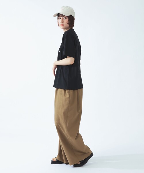 DANTON(ダントン)の「DANTON / ポケット Tシャツ 26SS 洗濯可 ロゴオーバーサイズ リラックス メンズライク ダントン(Tシャツ/カットソー・レディース・レッド/ブラック/ベージュ・SMALL/MEDIUM)」の5枚目の写真