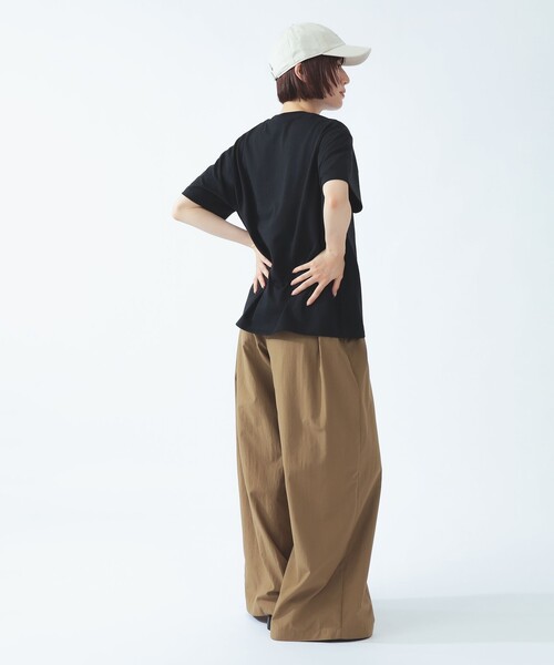 DANTON(ダントン)の「DANTON / ポケット Tシャツ 26SS 洗濯可 ロゴオーバーサイズ リラックス メンズライク ダントン(Tシャツ/カットソー・レディース・レッド/ブラック/ベージュ・SMALL/MEDIUM)」の6枚目の写真