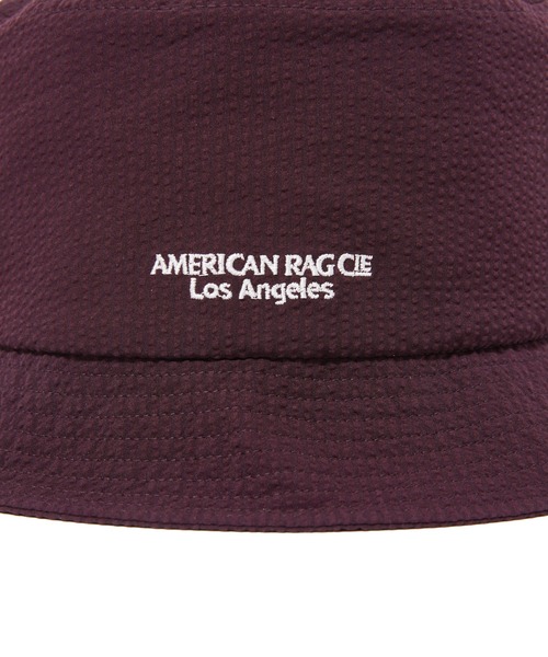 AMERICAN RAG CIE（アメリカンラグシー）の「【MEN,WOMEN】for BAYFLOW SEERSUCKER BUCKET HAT（ハット・メンズ・ワイン/ネイビー・FREE）」の19枚目の写真