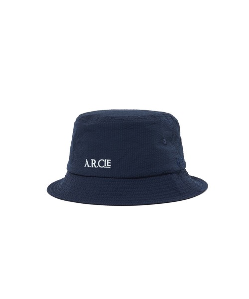 AMERICAN RAG CIE（アメリカンラグシー）の「【MEN,WOMEN】for BAYFLOW SEERSUCKER BUCKET HAT（ハット・メンズ・ワイン/ネイビー・FREE）」の3枚目の写真
