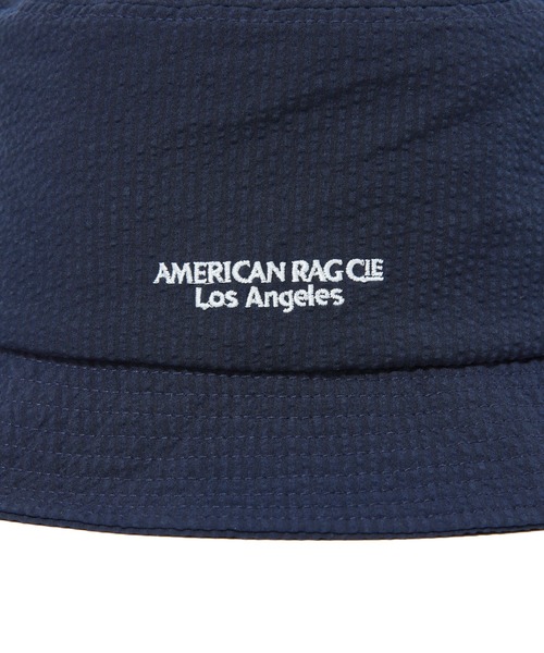 AMERICAN RAG CIE（アメリカンラグシー）の「【MEN,WOMEN】for BAYFLOW SEERSUCKER BUCKET HAT（ハット・メンズ・ワイン/ネイビー・FREE）」の9枚目の写真