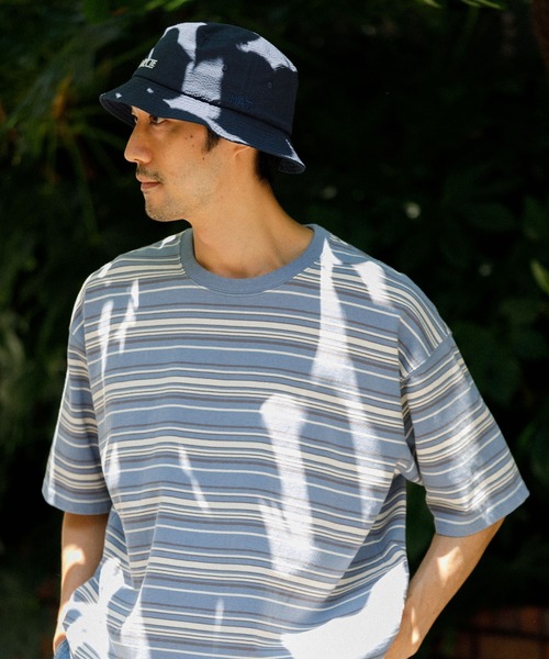 AMERICAN RAG CIE（アメリカンラグシー）の「【MEN,WOMEN】for BAYFLOW SEERSUCKER BUCKET HAT（ハット・メンズ・ワイン/ネイビー・FREE）」の10枚目の写真