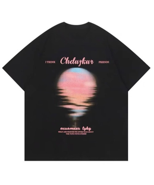 NOWLE（ノウル）の「【NOWLE】サンセット ブラー プリント 半袖 Tシャツ（Tシャツ/カットソー・メンズ・ブラック/アイボリー・MEDIUM/LARGE/X-LARGE）」の11枚目の写真