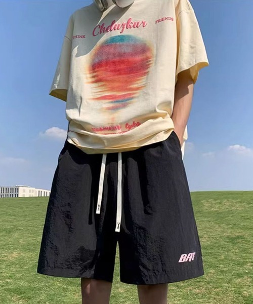 NOWLE（ノウル）の「【NOWLE】サンセット ブラー プリント 半袖 Tシャツ（Tシャツ/カットソー・メンズ・ブラック/アイボリー・MEDIUM/LARGE/X-LARGE）」の9枚目の写真