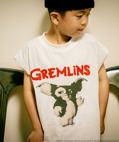 LOWRYS FARM（ローリーズファーム）の「グレムリンノースリーブ　 498648（Tシャツ/カットソー・キッズ・チャコールグレー/オフホワイト・110cm/150cm/140cm/130cm/120cm）」の5枚目の写真