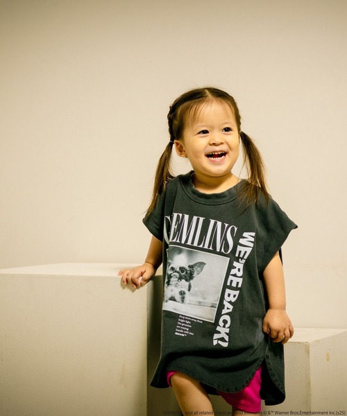 LOWRYS FARM（ローリーズファーム）の「グレムリンノースリーブ　 498648（Tシャツ/カットソー・キッズ・チャコールグレー/オフホワイト・110cm/150cm/140cm/130cm/120cm）」の8枚目の写真