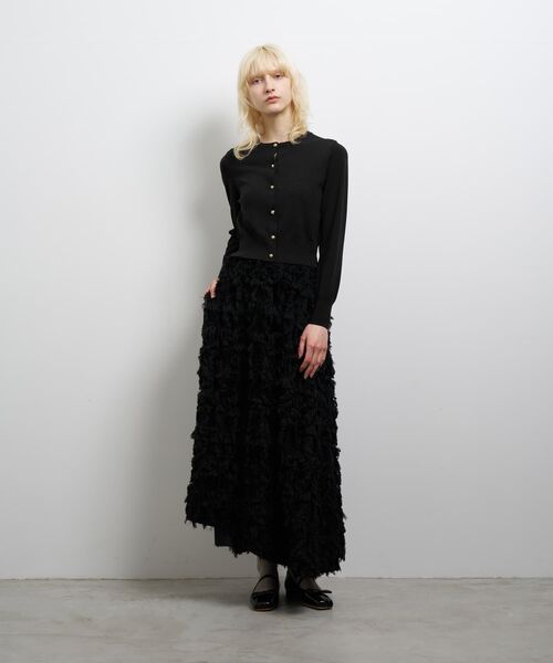 LANVIN en Bleu(ランバンオンブルー)の「メタルボタンベーシックカーディガン(ニット/セーター・レディース・オフホワイト/ブラック/オレンジ/ブラウン/ブルー・38)」の21枚目の写真