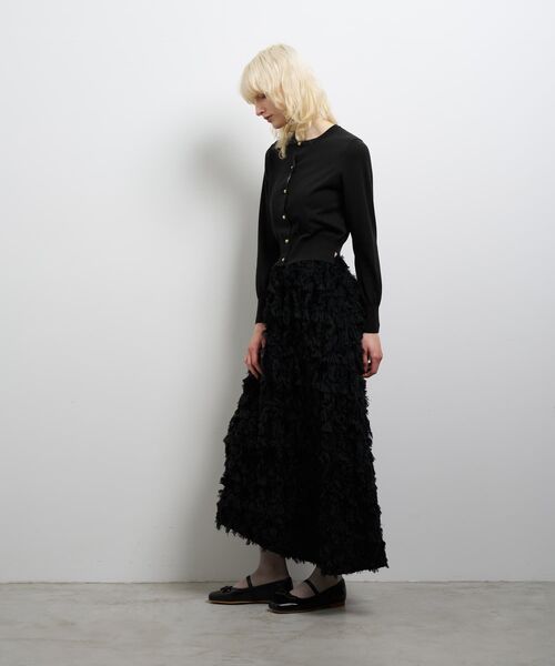 LANVIN en Bleu(ランバンオンブルー)の「メタルボタンベーシックカーディガン(ニット/セーター・レディース・オフホワイト/ブラック/オレンジ/ブラウン/ブルー・38)」の22枚目の写真