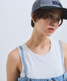 VICKY | カップ付きラメボーダータンクトップ≪手洗い可能≫(タンクトップ)