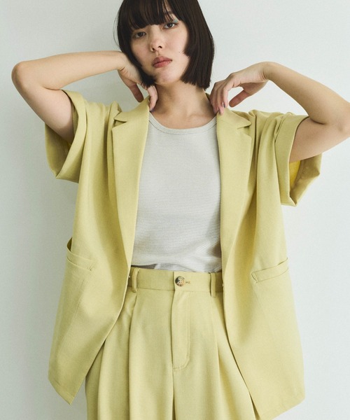 VICKY（ビッキー）の「カップ付きラメボーダータンクトップ≪手洗い可能≫（タンクトップ・レディース・オフホワイト/ブラック/ベージュ・M）」の10枚目の写真