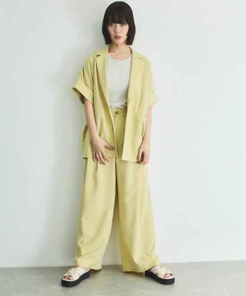 VICKY（ビッキー）の「カップ付きラメボーダータンクトップ≪手洗い可能≫（タンクトップ・レディース・オフホワイト/ブラック/ベージュ・M）」の8枚目の写真