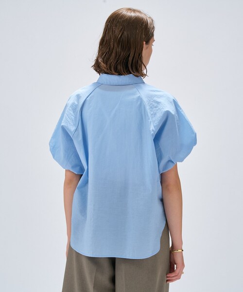 cloenc(クロエンス)の「【手洗い可】シアーローンフリルブラウス(シャツ/ブラウス・レディース・ホワイト/ライトブルー/ブラック・02)」の14枚目の写真