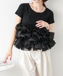 AMELY（エミリー）の「ボリュームフリルトップス（その他トップス）」