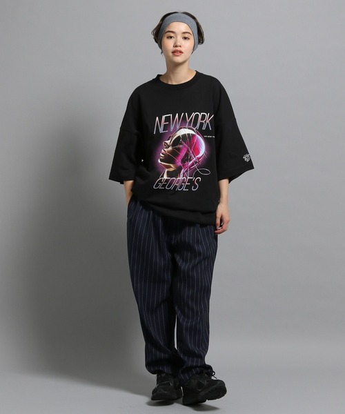 GEORGE'S(ジョージズ)の「ストライプテーパードパンツ(その他パンツ・メンズ・チャコールグレー/ネイビー・MEDIUM/LARGE)」の19枚目の写真