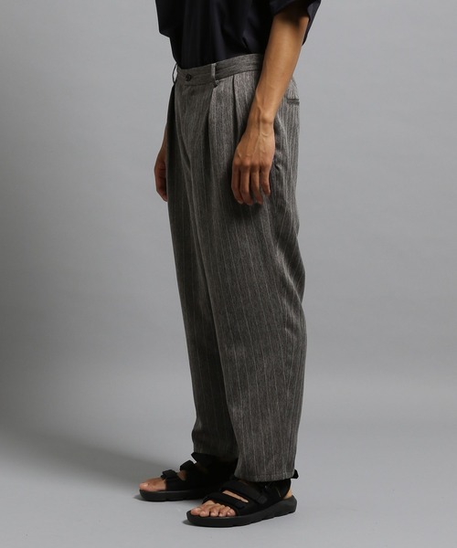 GEORGE'S(ジョージズ)の「ストライプテーパードパンツ(その他パンツ・メンズ・チャコールグレー/ネイビー・MEDIUM/LARGE)」の8枚目の写真