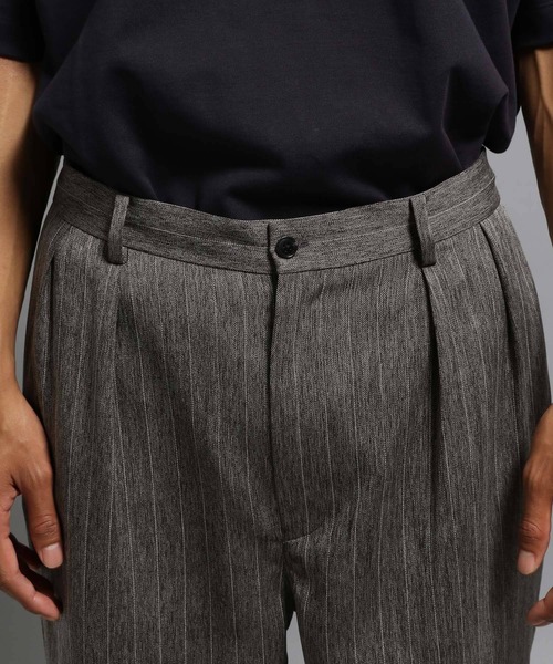 GEORGE'S(ジョージズ)の「ストライプテーパードパンツ(その他パンツ・メンズ・チャコールグレー/ネイビー・MEDIUM/LARGE)」の6枚目の写真