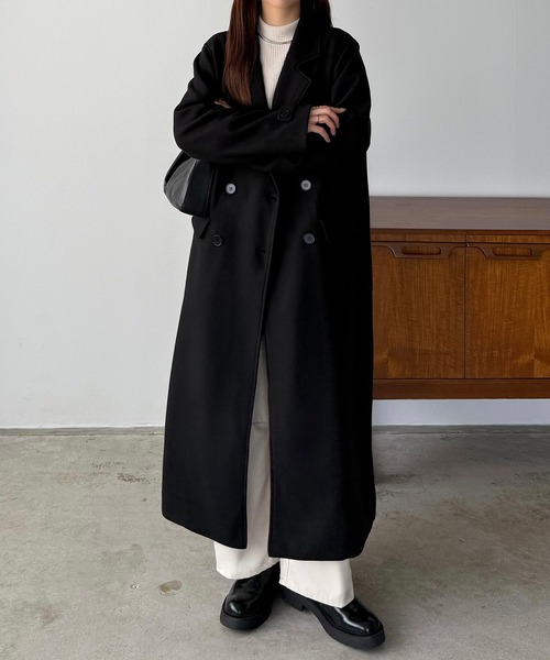 セール】ダブルボタンロングチェスターコート（チェスターコート