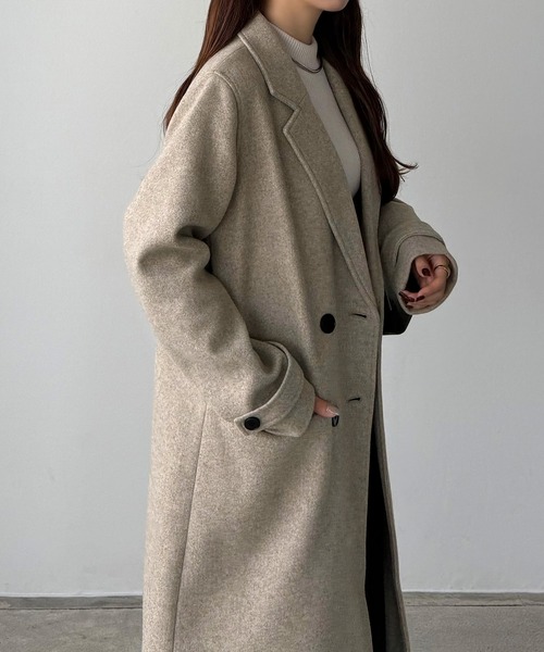 セール】ダブルボタンロングチェスターコート（チェスターコート