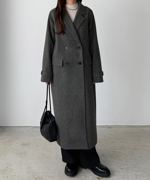 セール】ダブルボタンロングチェスターコート（チェスターコート