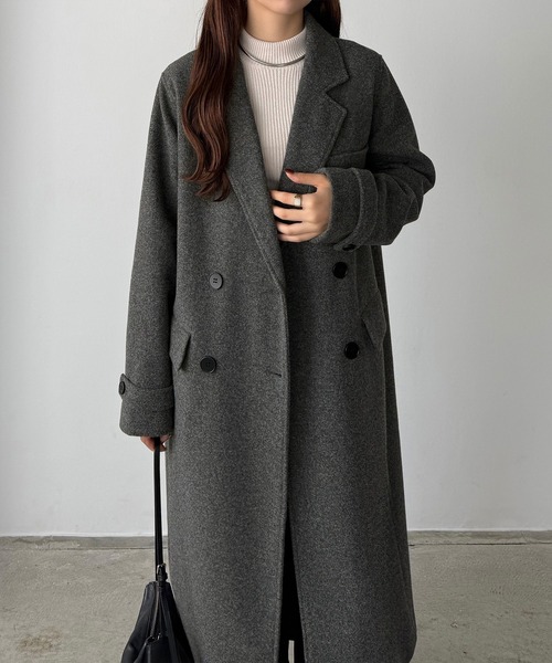 セール】ダブルボタンロングチェスターコート（チェスターコート