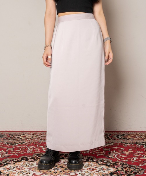 Subciety(サブサエティ)の「Back slit tight skirt(スカート・レディース・ブラック/ピンクベージュ/カーキ・マルチサイズ)」の3枚目の写真