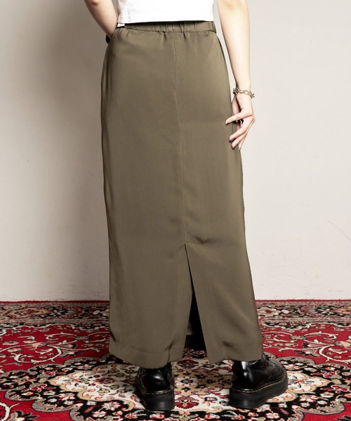 Subciety(サブサエティ)の「Back slit tight skirt(スカート・レディース・ブラック/ピンクベージュ/カーキ・マルチサイズ)」の7枚目の写真