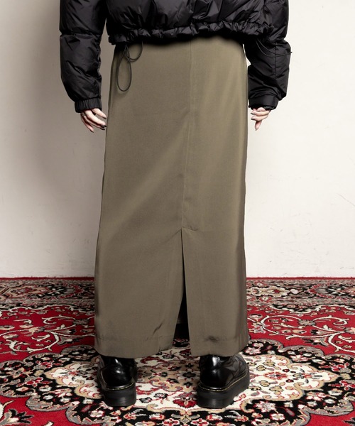 Subciety(サブサエティ)の「Back slit tight skirt(スカート・レディース・ブラック/ピンクベージュ/カーキ・マルチサイズ)」の9枚目の写真
