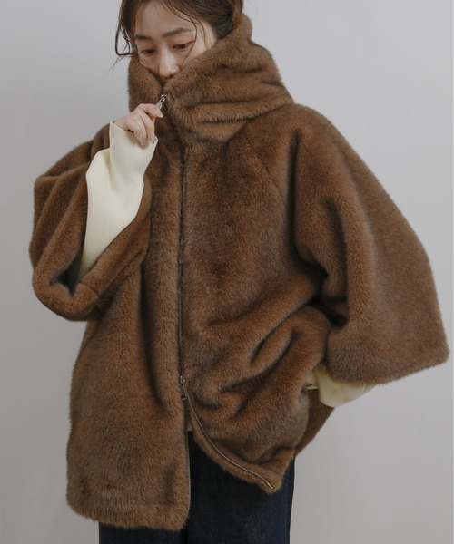 ◆レア◆美品　ルシェルブルー ミンク　ポンチョ　フード付き　ファーポンチョ 楽天市場】ファーケープ ミンクの通販