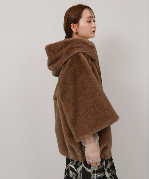 エコミンクファーフーディーブルゾン Palm Riche│Eimee Law & LHELBIE