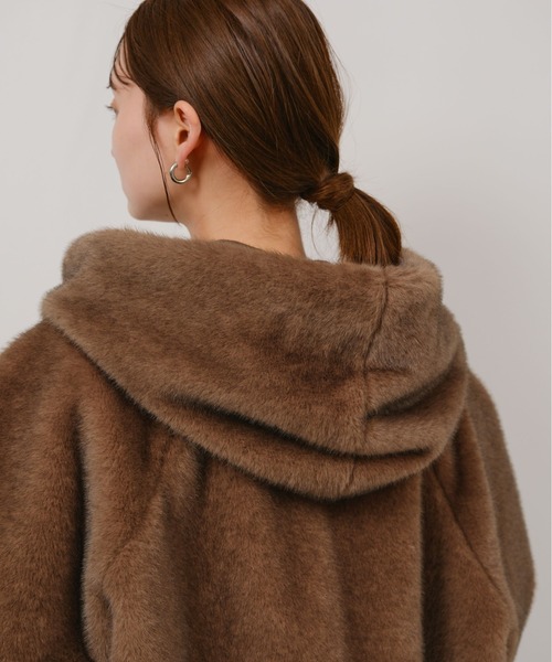 エコミンクファーフーディーブルゾン Palm Riche│Eimee Law & LHELBIE