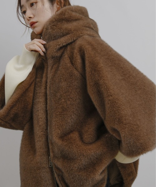 エコミンクファーフーディーブルゾン Palm Riche│Eimee Law & LHELBIE