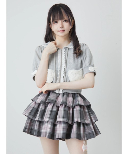 Ank Rouge（アンクルージュ）の「天使のPK（パーカー・レディース・グレー/ブラック/ピンク・M）」の9枚目の写真