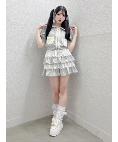 Ank Rouge（アンクルージュ）の「天使のPK（パーカー・レディース・グレー/ブラック/ピンク・M）」の16枚目の写真