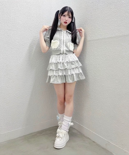 Ank Rouge(アンクルージュ)の「天使のPK(パーカー・レディース・グレー/ブラック/ピンク・M)」の19枚目の写真