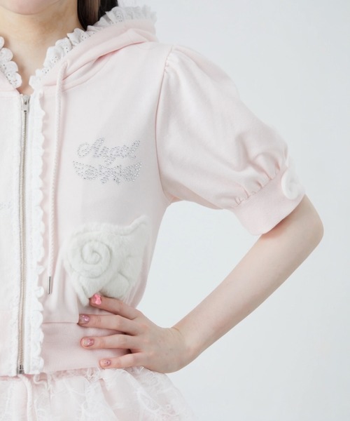 Ank Rouge(アンクルージュ)の「天使のPK(パーカー・レディース・グレー/ブラック/ピンク・M)」の18枚目の写真