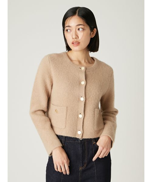 フォックスウールニットジャケット（カーディガン/ボレロ）｜FRAY I.D