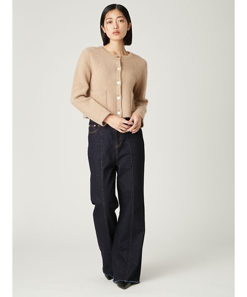 FRAY I.D（フレイ アイディー） フォックスウールニットジャケット フレイ アイディー FRAY I.D フォックスウールニットジャケット （GRY