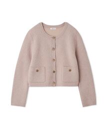 【FRAY I.D 新作タグ付】フォックスウールニットジャケット FRAY I.D（フレイアイディー）の「フォックスウールニットジャケット
