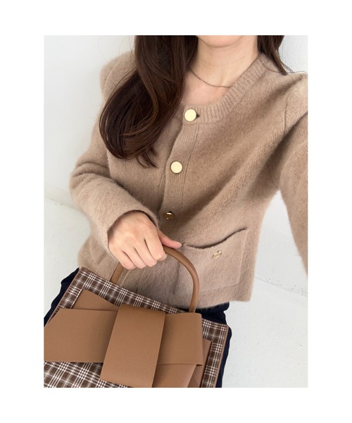 フォックスウールニットジャケット（カーディガン/ボレロ）｜FRAY I.D