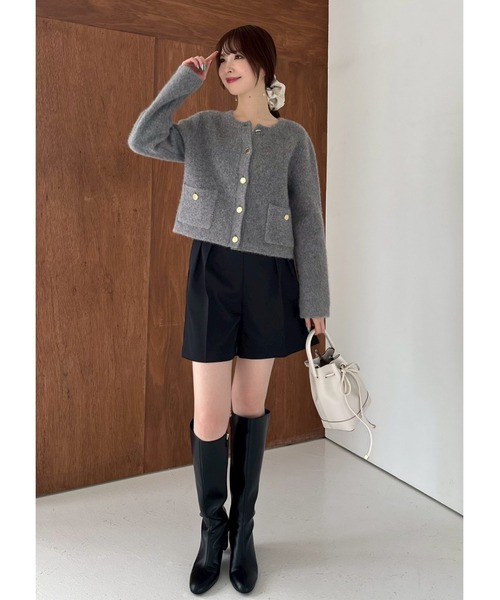 フォックスウールニットジャケット（カーディガン/ボレロ）｜FRAY I.D