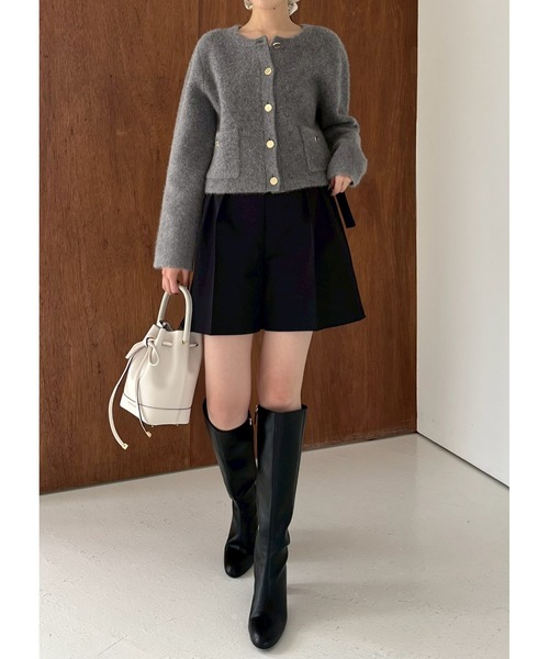 【FRAY I.D 新作タグ付】フォックスウールニットジャケット フォックスウールニットジャケット（カーディガン/ボレロ）｜FRAY I.D