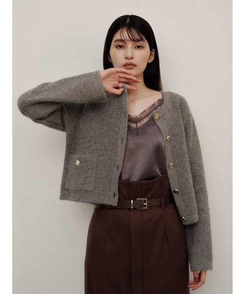 フォックスウールニットジャケット（カーディガン/ボレロ）｜FRAY I.D