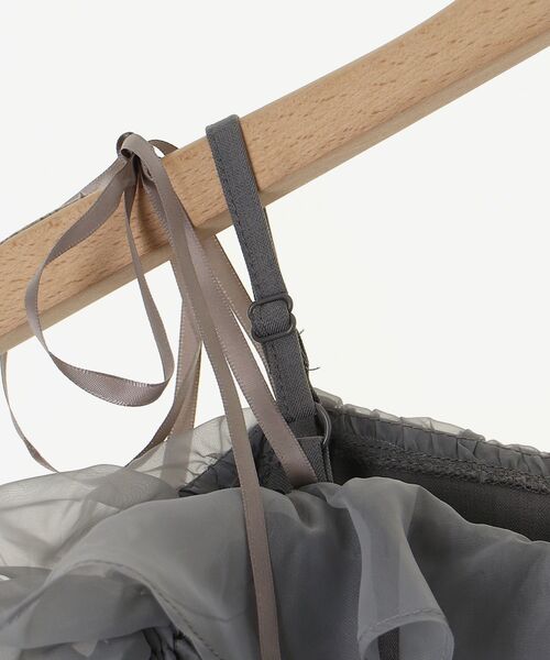 MAJESTIC LEGON(マジェスティックレゴン)の「袖異素材ミニワンピース(ワンピース・レディース・グレー/アイボリー/ブラック・MEDIUM)」の15枚目の写真