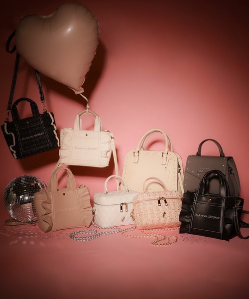 ◇＜フリルトートミニ＞フェイクレザー（トートバッグ）｜JILL by JILL