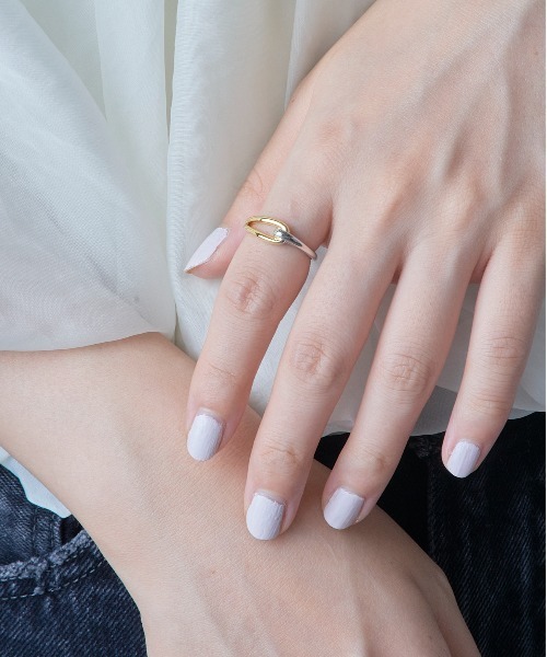 MAISON BREEZE（メゾンブリーズ）の「【MAISON BREEZE】リング Combination Metal ニッケルフリー メタル ドロップ ループ クロス 12号 指輪 OSWY（リング・レディース・その他1・FREE）」の3枚目の写真